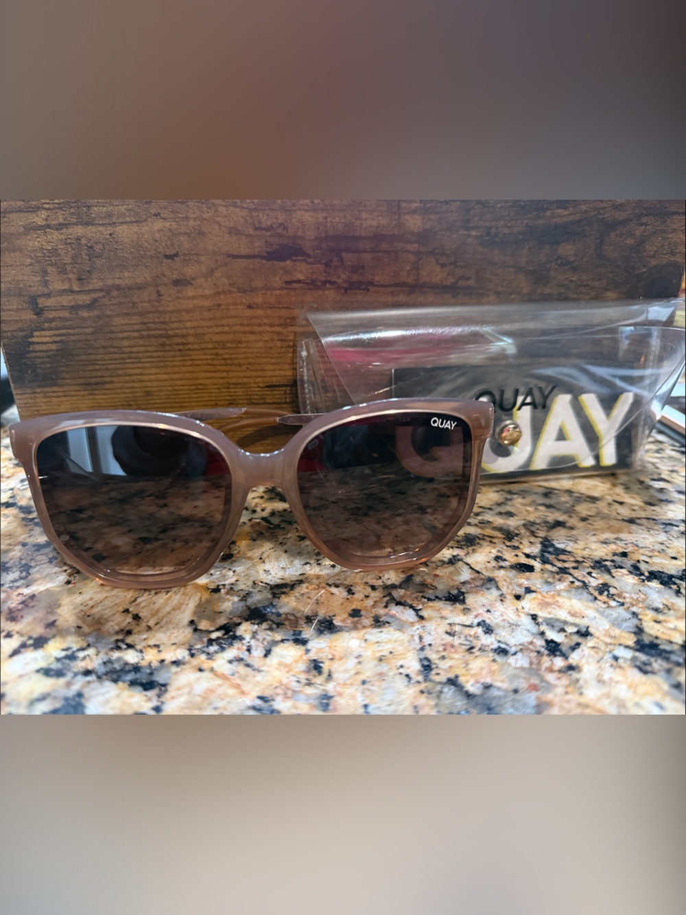 Quay Australia Brown Coffee Run Cat Eye Sunglasses